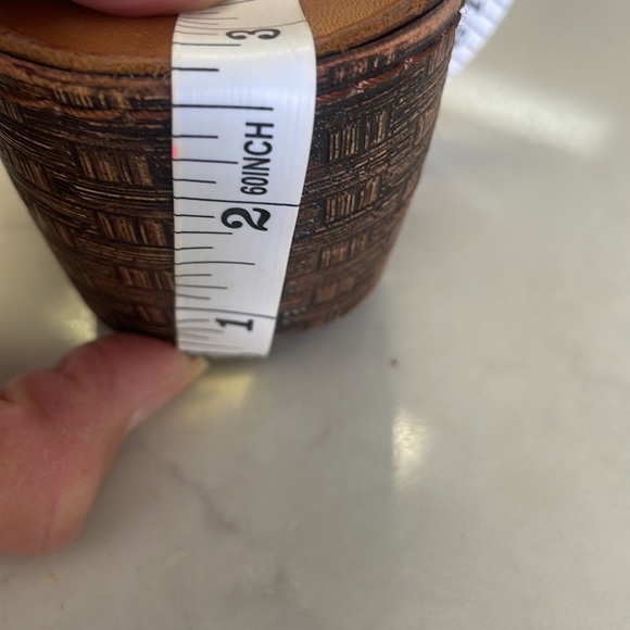 Bonavi / La Pinta Leather Wedge Slip on Sandal Tan Size 41 EU - Picture 8 of 9